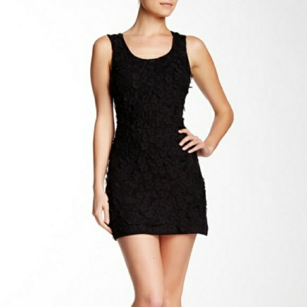 Sleeveless Tank Dress with Hand Sewn Flowers